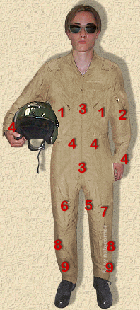 Coverall Flight Suit USA