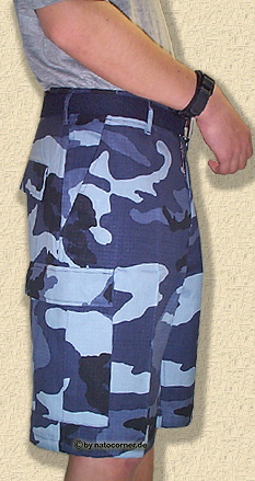Sky-blue oder woodland-blue -US-BDU-Shorts in camoflage bei natocorner