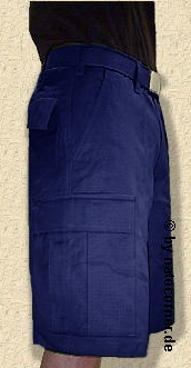 Shorts, Typ BDU, Farbe: blau