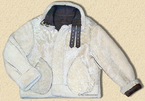 B-3 Pilotenjacke -innen Schäfchen, außen Leder